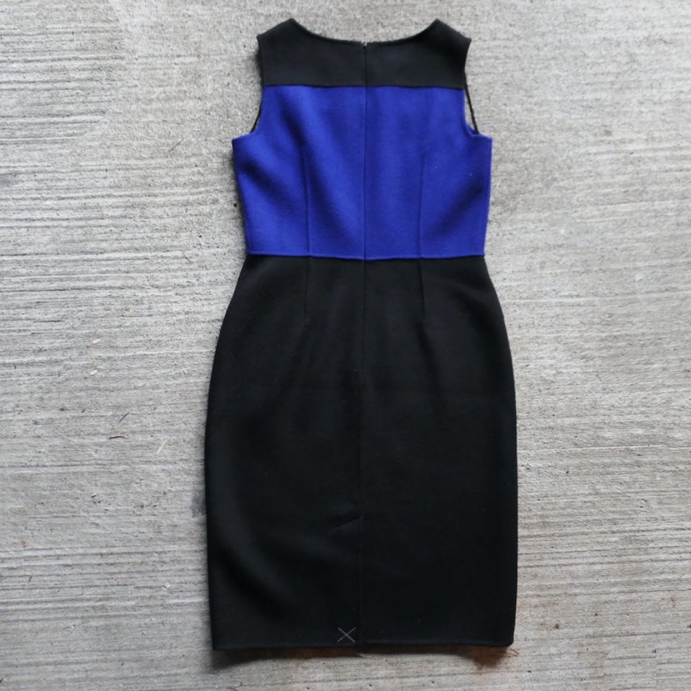 Talbots Wool Colorblock Sheath Dress - Picture 7 of 7